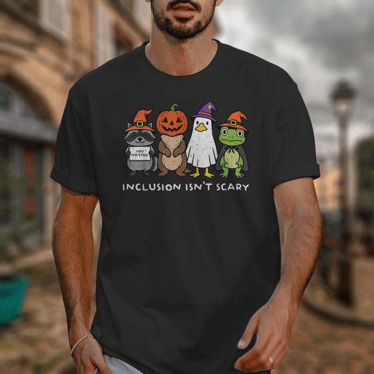 Inclusion Isn't Scary SLP Halloween Sped Teacher Animal Unisex T-Shirt, funny design