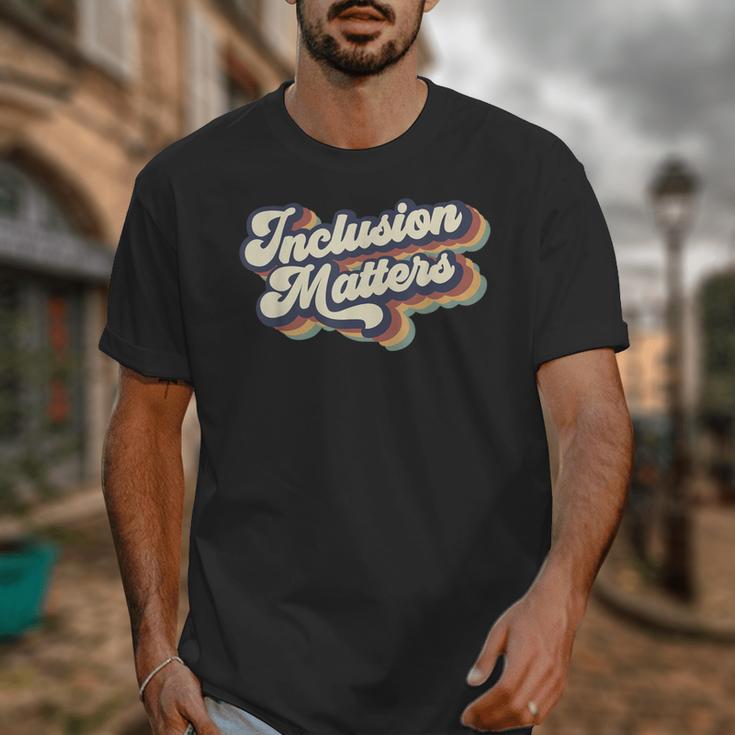 Inclusion Matters Retro Special Education Teacher Women Unisex T-Shirt, funny design Inclusion Matters Retro Special Education Teacher Women Unisex T-Shirt, funny design
