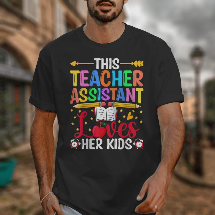 Instructional Assistant Loves Her Kids Teacher Assistant Unisex T-Shirt, funny design