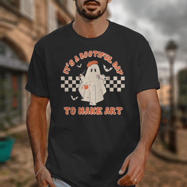 It's A Bootiful Day To Make Art Halloween Art Teacher Unisex T-Shirt, funny design