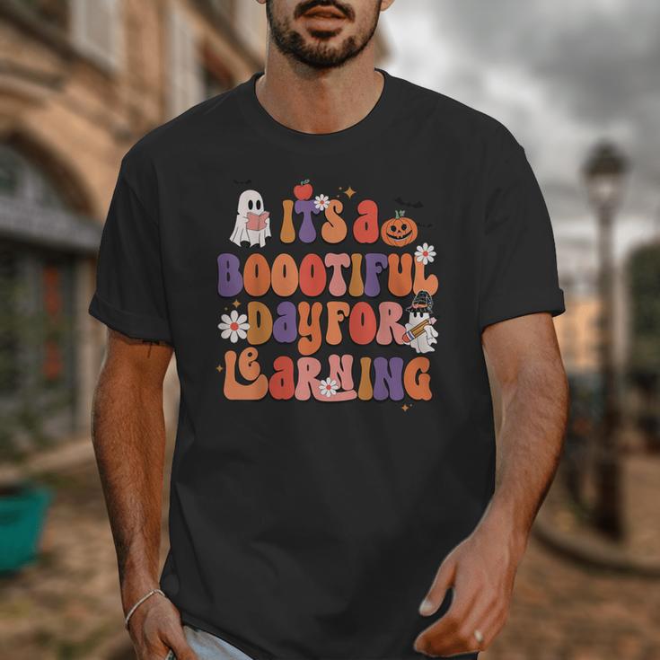 It's A Bootiful Day For Learning Cute Teacher Halloween Unisex T-Shirt, funny design It's A Bootiful Day For Learning Cute Teacher Halloween Unisex T-Shirt, funny design