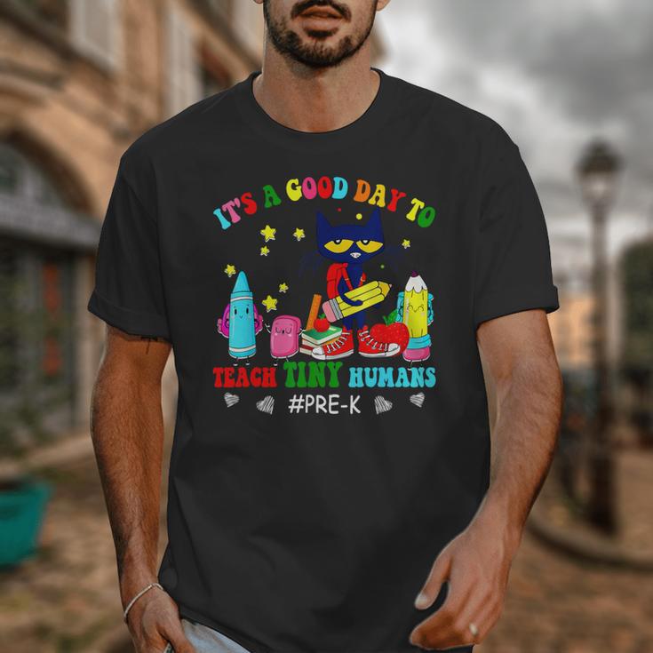 It's A Good-Day To Teach Tiny Humans Pre-K Cat Teacher Lover Unisex T-Shirt, funny design It's A Good-Day To Teach Tiny Humans Pre-K Cat Teacher Lover Unisex T-Shirt, funny design