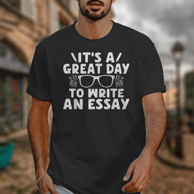 Its a Good Day To Write An Essay English Teacher Unisex T-Shirt, English Teacher Gifts, funny design Its a Good Day To Write An Essay English Teacher Unisex T-Shirt, English Teacher Gifts, funny design