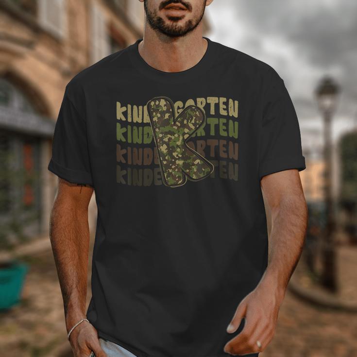 Kindergarten Camo Camouflage Boy Teacher Back To School Unisex T-Shirt, funny design Kindergarten Camo Camouflage Boy Teacher Back To School Unisex T-Shirt, funny design