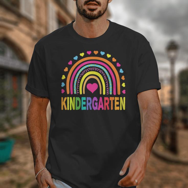 Kindergarten Rainbow Girls Boys Teacher Team Kinder Squad Unisex T-Shirt, funny design Kindergarten Rainbow Girls Boys Teacher Team Kinder Squad Unisex T-Shirt, funny design