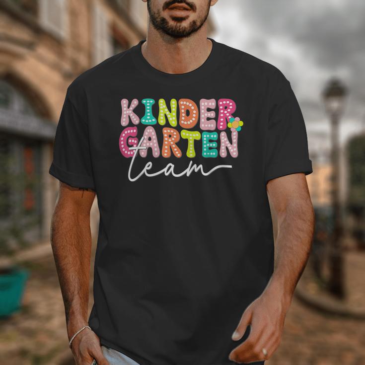 Kindergarten Team Teacher Back To School Kindergarten Squad Unisex T-Shirt, funny design