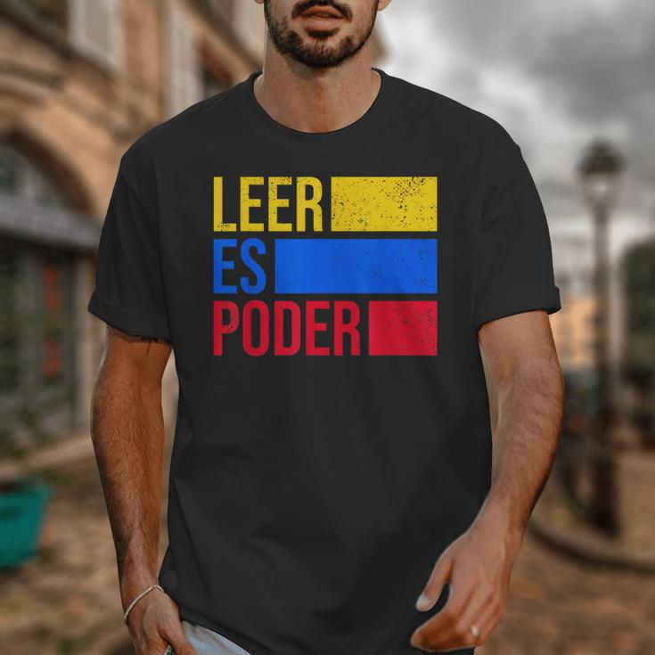 Leer Es Poder Colombian Spanish Teacher Maestra Colombia Unisex T-Shirt, funny design Leer Es Poder Colombian Spanish Teacher Maestra Colombia Unisex T-Shirt, funny design