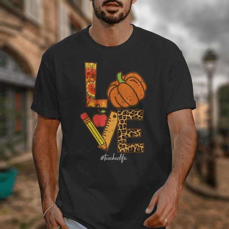 Leopard Pumpkin Love Teacher Life Thanksgiving Fall Women Unisex T-Shirt, funny design Leopard Pumpkin Love Teacher Life Thanksgiving Fall Women Unisex T-Shirt, funny design