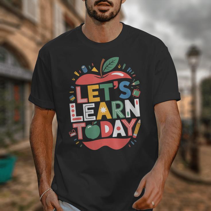 Let's Learn Today Teacher Motivational Back To School Unisex T-Shirt, funny design Let's Learn Today Teacher Motivational Back To School Unisex T-Shirt, funny design