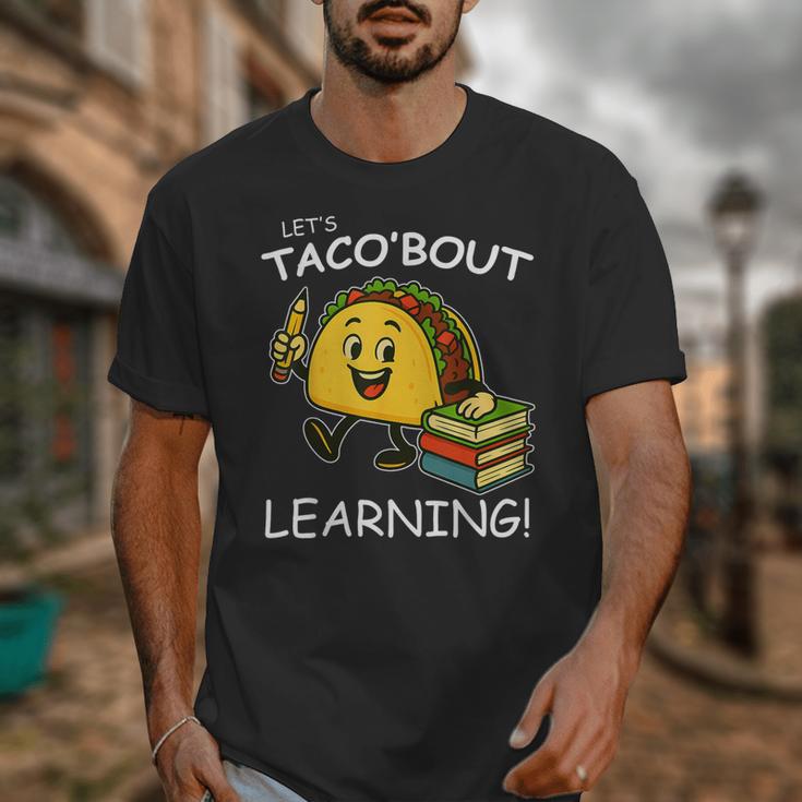 Let's Taco Bout Learning Back To School Teacher Kids Unisex T-Shirt, funny design Let's Taco Bout Learning Back To School Teacher Kids Unisex T-Shirt, funny design