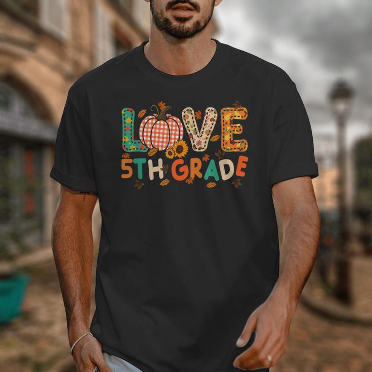 Love 5th Grade Thanksgiving Colorful Fall Leaves Teacher Unisex T-Shirt, funny design Love 5th Grade Thanksgiving Colorful Fall Leaves Teacher Unisex T-Shirt, funny design