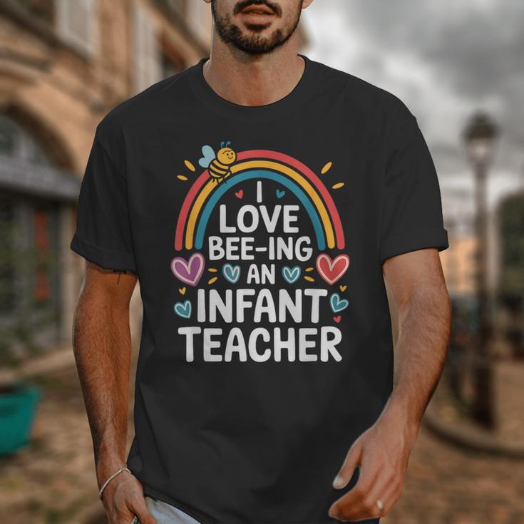 I Love Bee-Ing An Infant Teacher Toddler Teaching Unisex T-Shirt, funny design