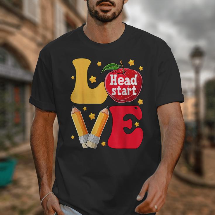 Love Headstart Head Start Teachers First Day Of School Unisex T-Shirt, funny design Love Headstart Head Start Teachers First Day Of School Unisex T-Shirt, funny design