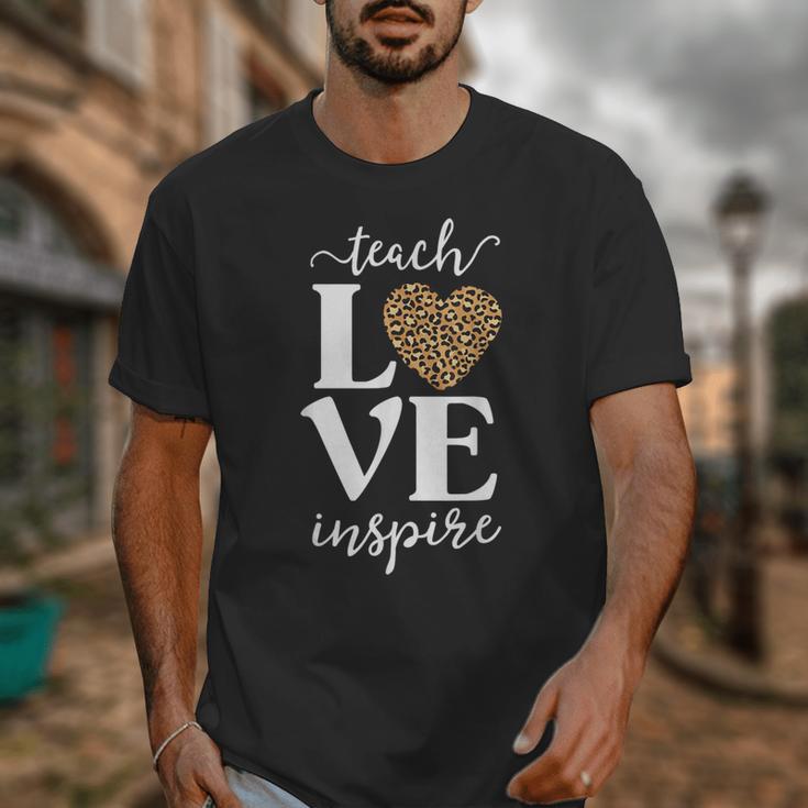 Love Leopard Print Teacher Cheetah School Inspire Teach Unisex T-Shirt, funny design Love Leopard Print Teacher Cheetah School Inspire Teach Unisex T-Shirt, funny design
