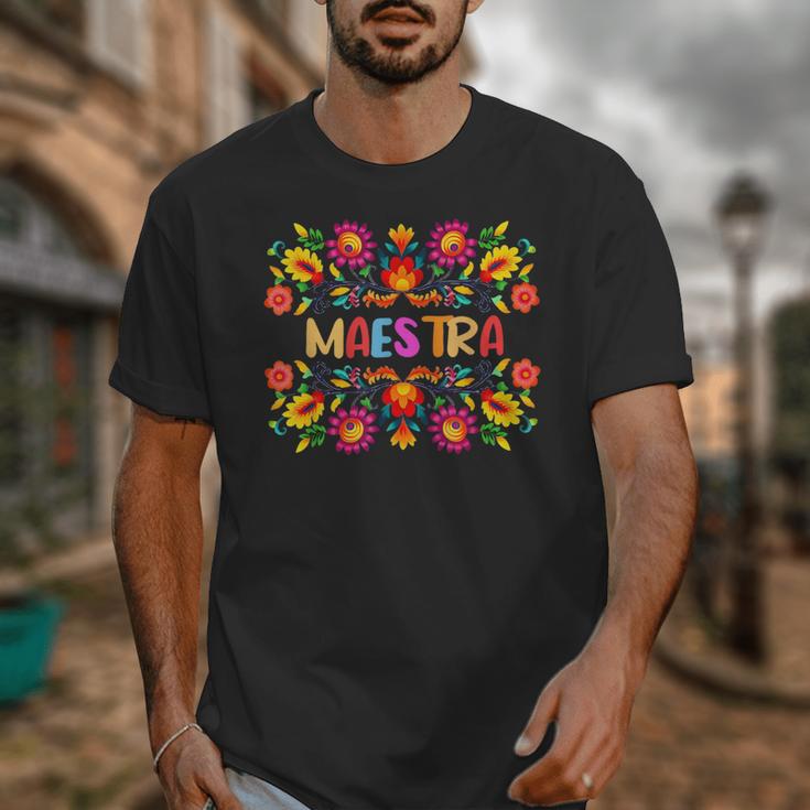Maestra Cinco De Mayo Spanish Mexican Teacher Unisex T-Shirt, funny design