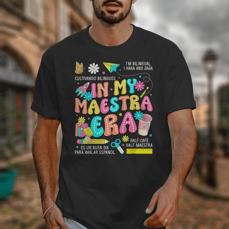 In My Maestra Era Spanish Bilingual Teacher Back To School Unisex T-Shirt, funny design