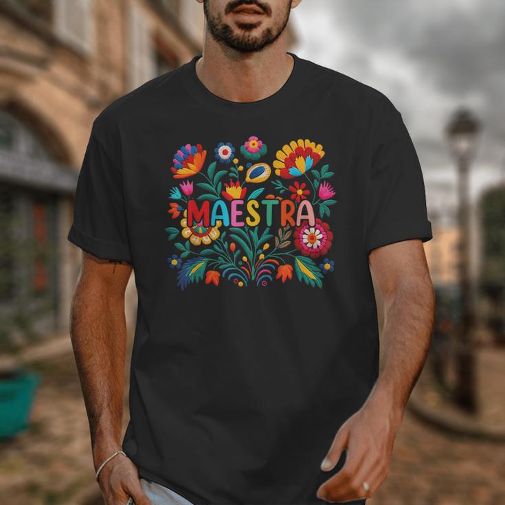 Maestra Flowers Spanish Teacher Cinco De Mayo Unisex T-Shirt, funny design Maestra Flowers Spanish Teacher Cinco De Mayo Unisex T-Shirt, funny design