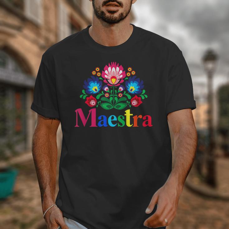 Maestra Proud Spanish Teacher Bilingual Teacher Latina Unisex T-Shirt, funny design Maestra Proud Spanish Teacher Bilingual Teacher Latina Unisex T-Shirt, funny design