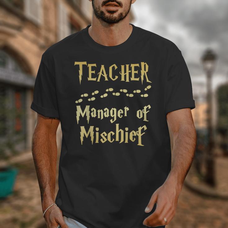 Magical Teacher Manager Of Mischief Birthday Family Party Unisex T-Shirt, funny design Magical Teacher Manager Of Mischief Birthday Family Party Unisex T-Shirt, funny design
