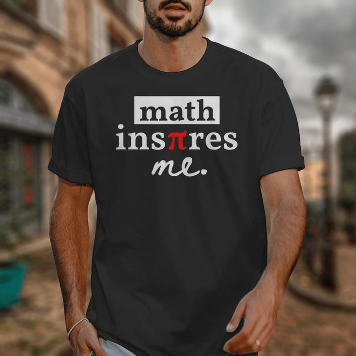 Math Inspires Me Spelled With Pi Day Teacher Unisex T-Shirt, funny design Math Inspires Me Spelled With Pi Day Teacher Unisex T-Shirt, funny design
