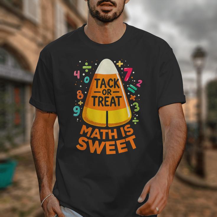 Math Teacher Halloween Costume Trick Or Treat Math Sweet Unisex T-Shirt, funny design