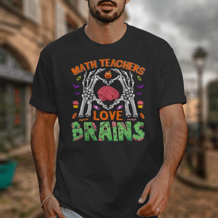 Math Teacher Love Brain Heart Skeleton Hand Zombie Halloween Unisex T-Shirt, funny design Math Teacher Love Brain Heart Skeleton Hand Zombie Halloween Unisex T-Shirt, funny design