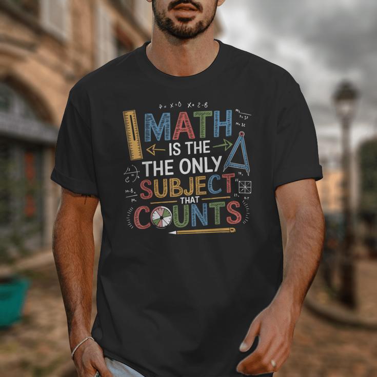 Math Teacher Mathematician Subject Mathematics Joke Unisex T-Shirt, funny design