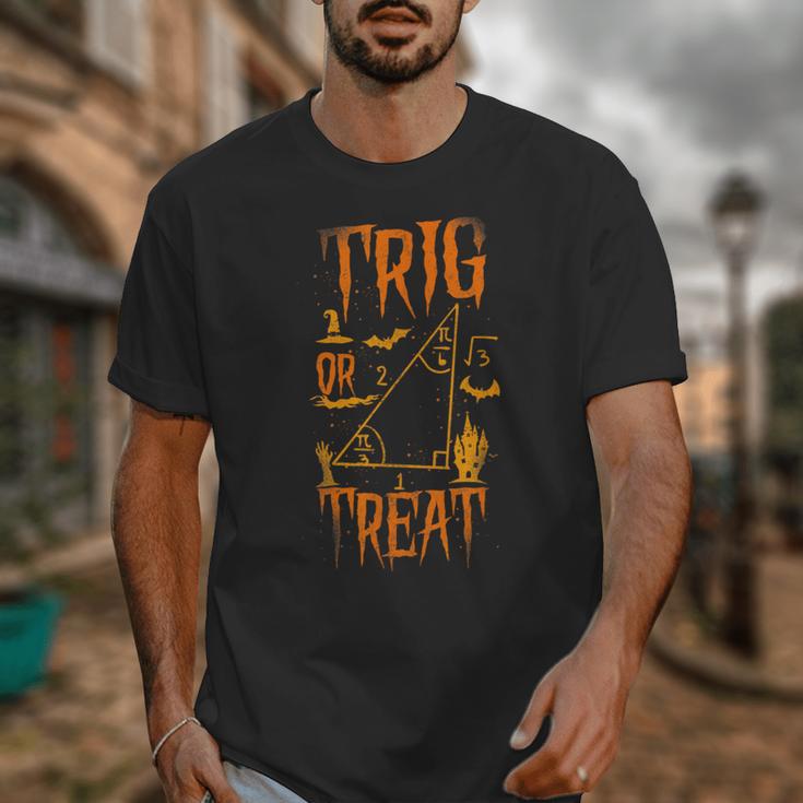 Math Teacher Nerd Student Halloween Trig Or Treat Unisex T-Shirt, funny design
