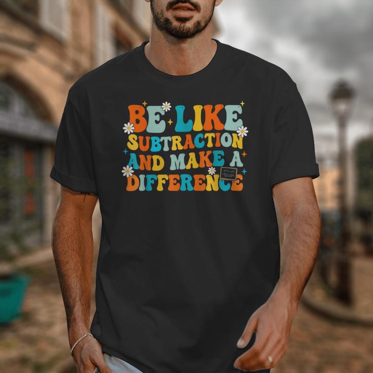Math Teacher Be Like Subtraction And Make a Difference Unisex T-Shirt, funny design Math Teacher Be Like Subtraction And Make a Difference Unisex T-Shirt, funny design
