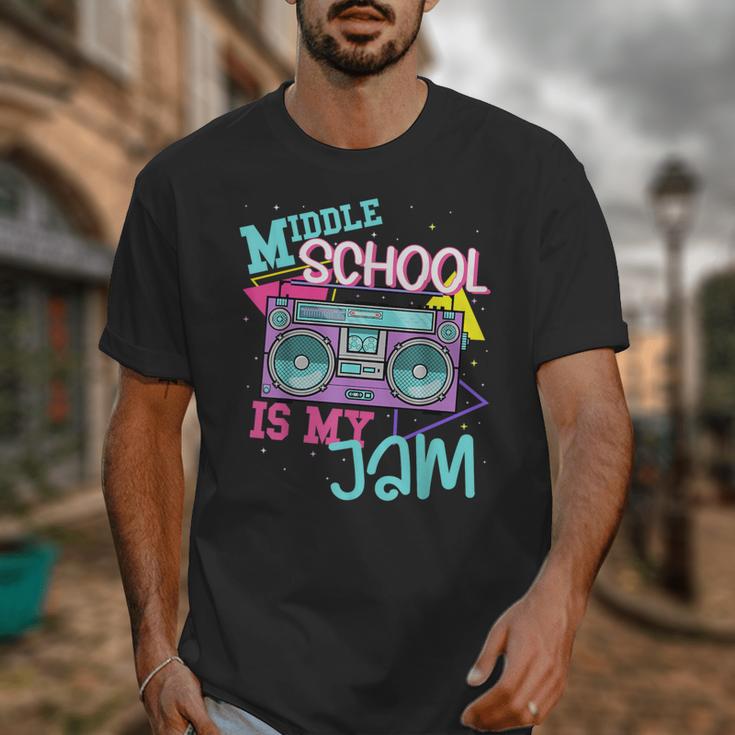Middle School Is My Jam Cute Teacher Shirt 80's 90's Styl Unisex T-Shirt, funny design Middle School Is My Jam Cute Teacher Shirt 80's 90's Styl Unisex T-Shirt, funny design