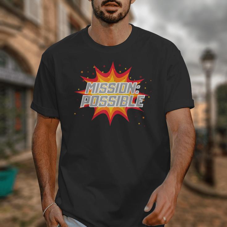 Mission Possible Motivational Inspirational School Teacher Unisex T-Shirt, funny design Mission Possible Motivational Inspirational School Teacher Unisex T-Shirt, funny design