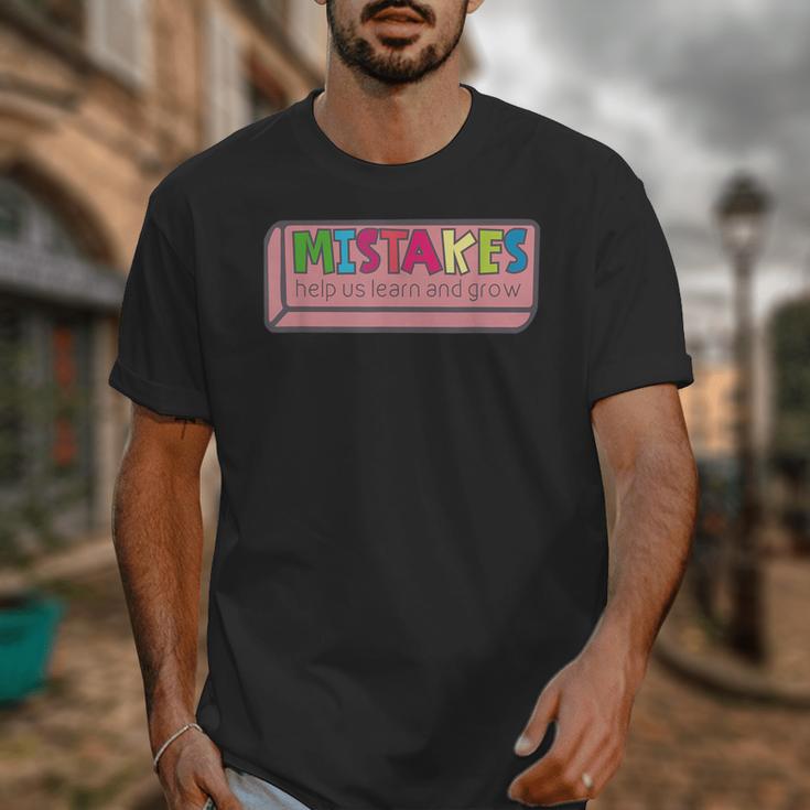 Mistakes Help Us Grow And Learn Teacher Unisex T-Shirt, funny design Mistakes Help Us Grow And Learn Teacher Unisex T-Shirt, funny design