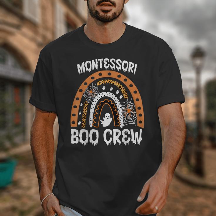 Montessori Teacher Halloween Boo Rainbow Leopard Halloween Unisex T-Shirt, funny design Montessori Teacher Halloween Boo Rainbow Leopard Halloween Unisex T-Shirt, funny design