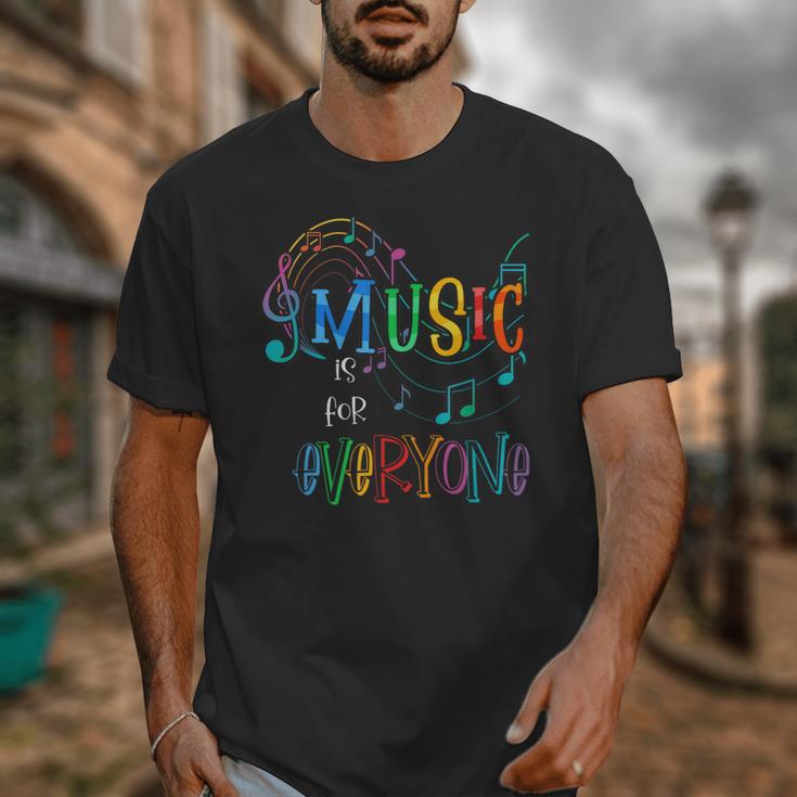 Music Is For Everyone Love For Music Teachers Unisex T-Shirt, funny design