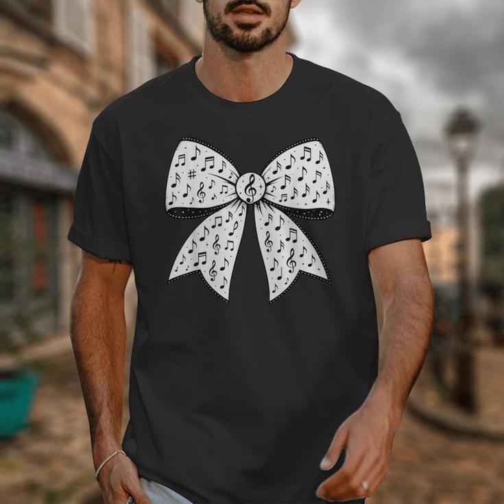 Music Notes Coquette Bow Music Teacher School Musician Band Unisex T-Shirt, funny design Music Notes Coquette Bow Music Teacher School Musician Band Unisex T-Shirt, funny design