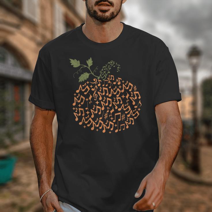 Music Notes Pumpkin Fall Music Teacher Autumn Halloween Unisex T-Shirt, funny design Music Notes Pumpkin Fall Music Teacher Autumn Halloween Unisex T-Shirt, funny design