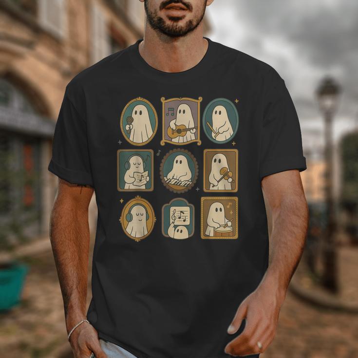 Music Teacher Orchestra Spooky Halloween Ghost Band Unisex T-Shirt, funny design Music Teacher Orchestra Spooky Halloween Ghost Band Unisex T-Shirt, funny design