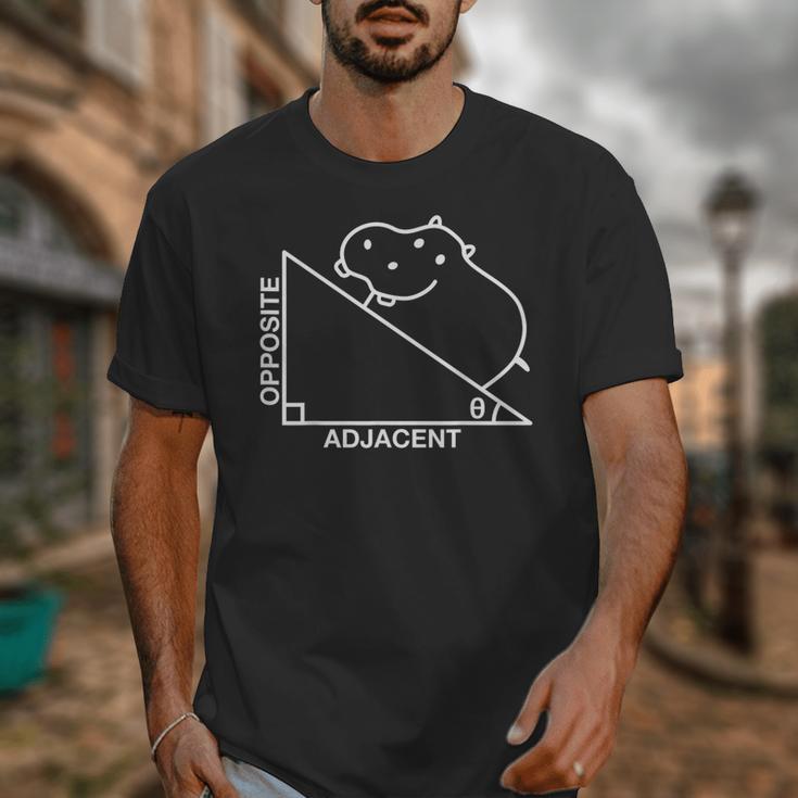 Nerdy Hippotenuse Hypotenuse Hippopotamus Math Teacher Unisex T-Shirt, funny design Nerdy Hippotenuse Hypotenuse Hippopotamus Math Teacher Unisex T-Shirt, funny design