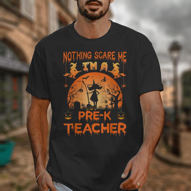 Nothing Scare Me I'm a Pre-k Teacher Matching Halloween For Men Women Unisex T-Shirt, funny design