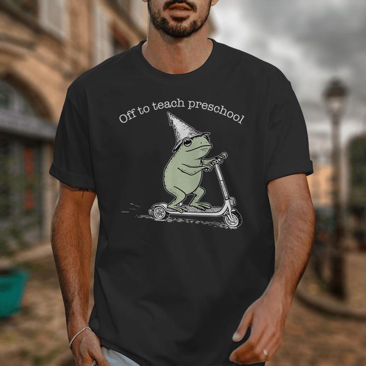 Off To Teach Preschool Pre-K Teacher Back To School Frog Unisex T-Shirt, funny design Off To Teach Preschool Pre-K Teacher Back To School Frog Unisex T-Shirt, funny design
