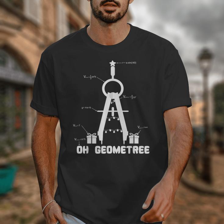 Oh Geometree Math Teacher Geometry Christmas Tree For Men Women Kids Unisex T-Shirt, funny design