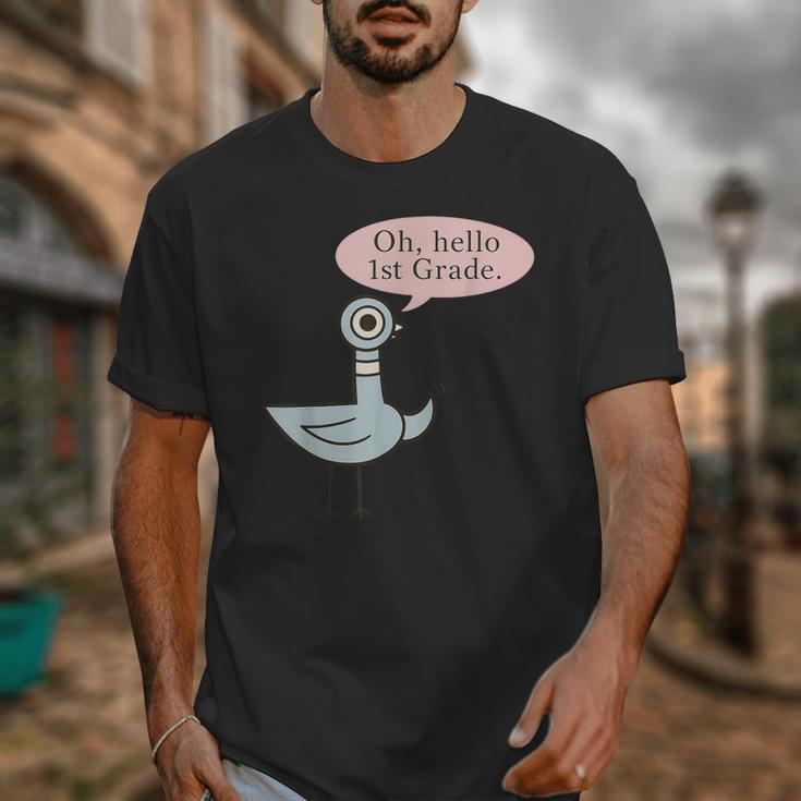 Oh Hello First Graders Cute Pigeon 1st Grade Teacher Unisex T-Shirt, First Grade Teacher Gifts, funny design Oh Hello First Graders Cute Pigeon 1st Grade Teacher Unisex T-Shirt, First Grade Teacher Gifts, funny design