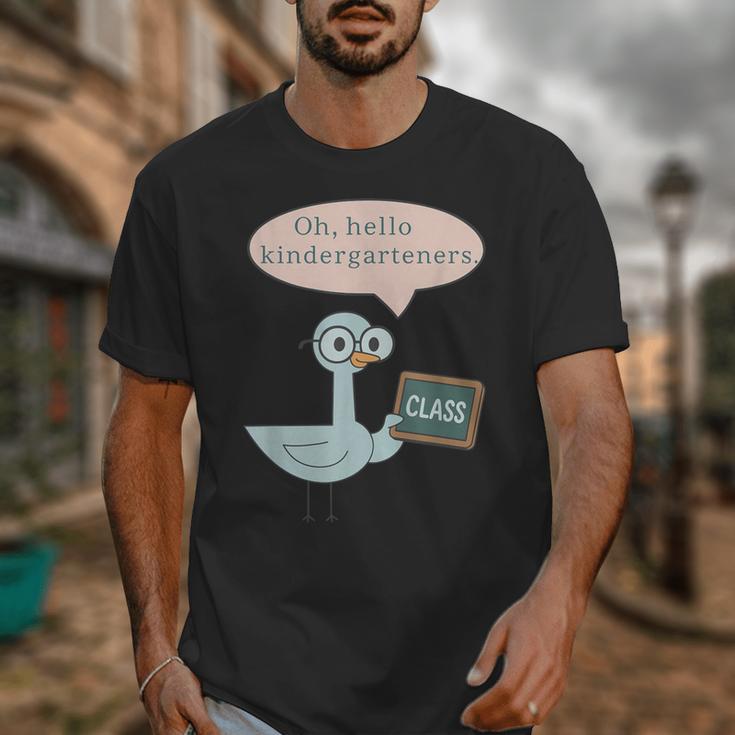 Oh Hello Kindergarteners Shirt Cute Pigeon Teacher Tee Unisex T-Shirt, funny design Oh Hello Kindergarteners Shirt Cute Pigeon Teacher Tee Unisex T-Shirt, funny design