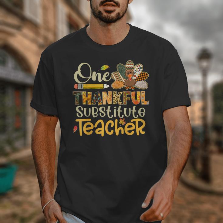 One Thankful Substitute Teacher Turkey Leopard Thanksgiving For Men Women Unisex T-Shirt, funny design One Thankful Substitute Teacher Turkey Leopard Thanksgiving For Men Women Unisex T-Shirt, funny design