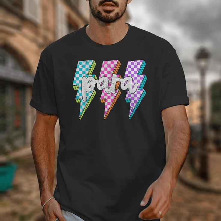 Para Squad Paraprofessional Teacher Lightning Bolt Unisex T-Shirt, funny design