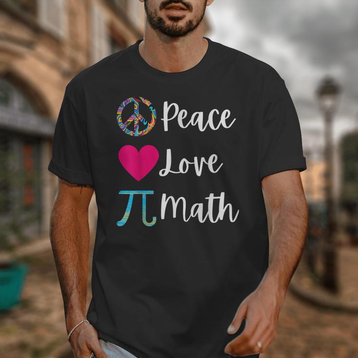 Peace Love Math Maths Teacher Pi Symbol Men Women Unisex T-Shirt, funny design Peace Love Math Maths Teacher Pi Symbol Men Women Unisex T-Shirt, funny design