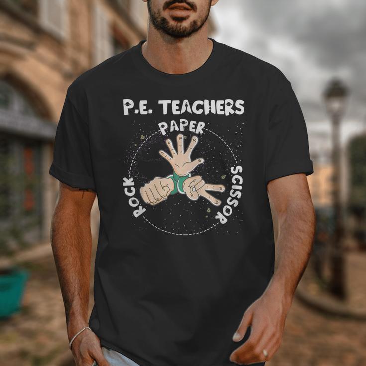 Physical Education PE Teacher Rock Paper Scissor Unisex T-Shirt, Pe Teacher Gifts, funny design