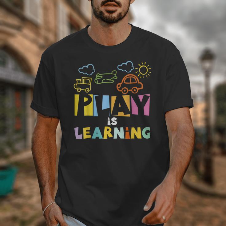 Play Is Learning Design T Designs For Teachers Preschool Unisex T-Shirt, funny design Play Is Learning Design T Designs For Teachers Preschool Unisex T-Shirt, funny design