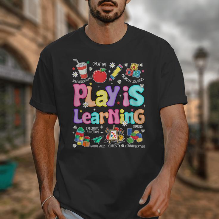 Play Is Learning Educational Teacher Women Unisex T-Shirt, funny design Play Is Learning Educational Teacher Women Unisex T-Shirt, funny design