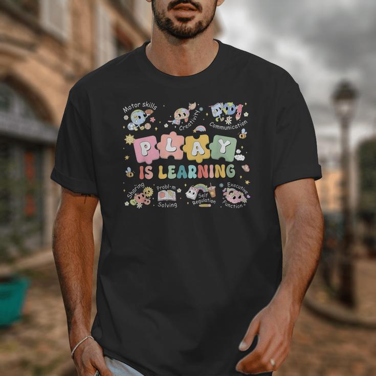Play Is Learning Teacher Student First Day Back To School Unisex T-Shirt, funny design